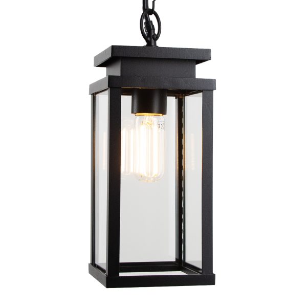 Buiten Hanglamp Zwart Jersey Aan Ketting