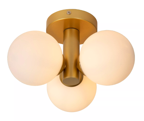 Lucide Trudy plafondlamp 3x40W goud mat