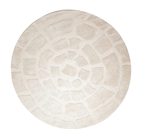 Light & Living Rond Vloerkleed 'Bajelo' 220cm, kleur Beige