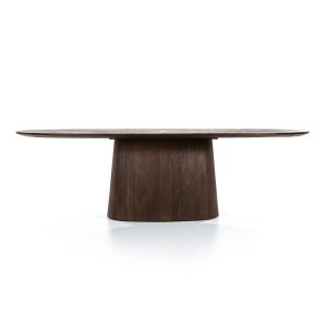 Eettafel Aron ovaal 250x110cm bruin