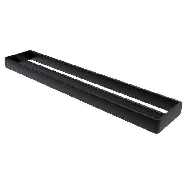 Haceka Aline dubbele handdoekhouder 60cm mat zwart