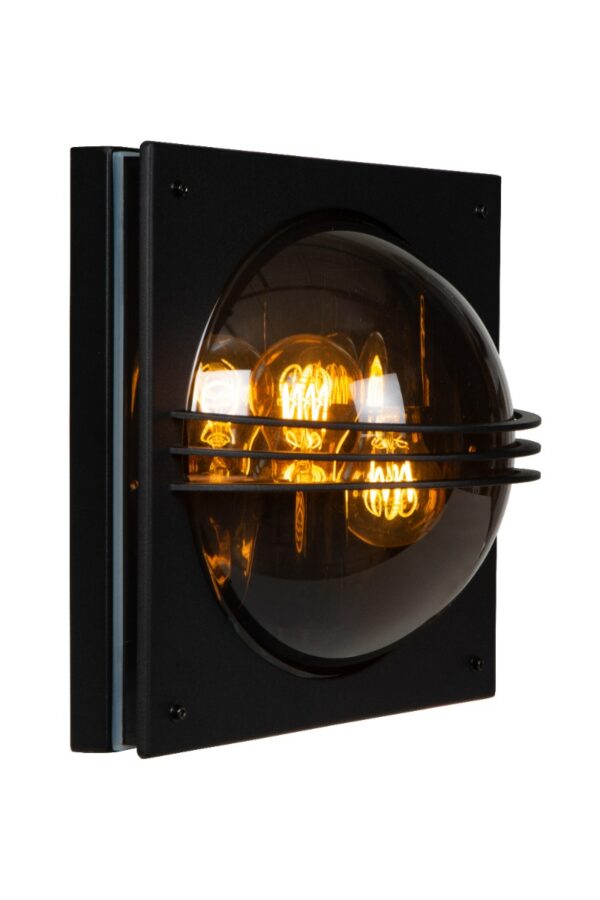 Lucide Privas wandlamp 60W 30x30cm zwart