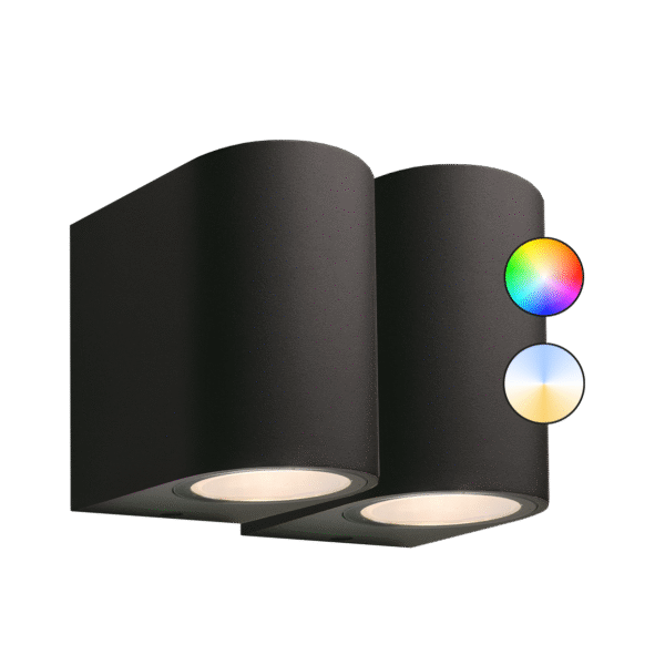 Downlighters set 12 volt Gilvus zwart