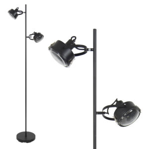 Satellite staande Vloerlamp Zwart