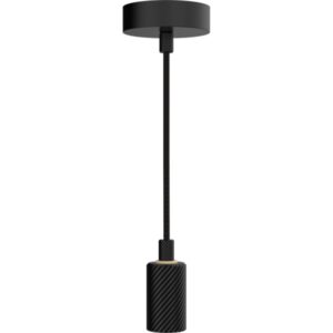 Plafondlamp Alix Wave zwart E27