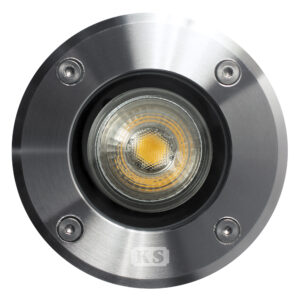 Grondspot LED Ø11 Rond RVS met dag en nacht sensor