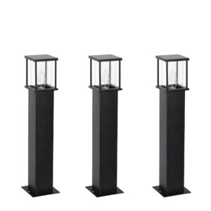 Astro 2 set 3 stuks tuinlamp zwart