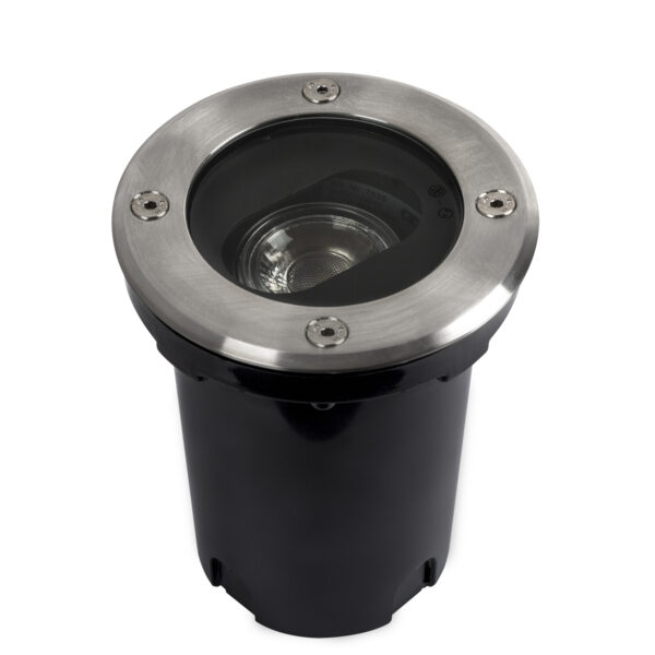 Richtbare Grondspot LED Ø12 Rond RVS incl. GU10