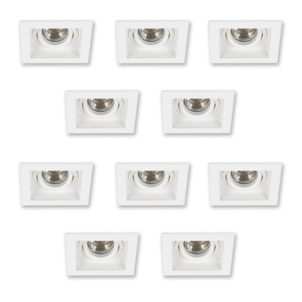 Set Axl inbouwspots 10 stuks wit