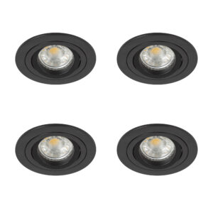 Set Lune inbouwspots 4 stuks