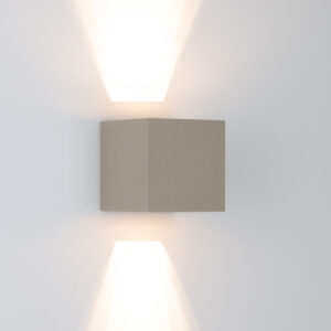 Wandlamp Shift up- en downlighter muurlamp champagne incl. LED