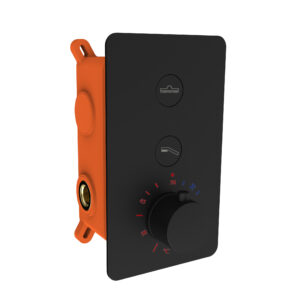 Best Design Nero inbouw thermostaatkraan 2 weg mat zwart