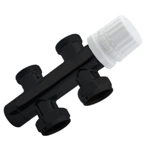 Best-Design Nero onderblok recht 3/4" mat-zwart