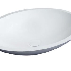 Best Design New Stone Epona opbouw waskom 52x38cm glans wit