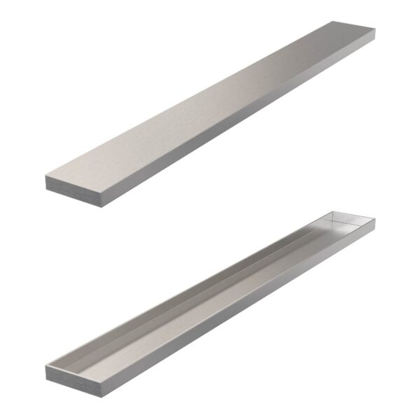 Brauer los multifunctioneel tegelinlegrooster 50cm RVS geborsteld