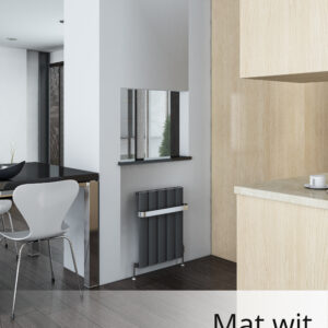 Eastbrook Malmesbury aluminium design radiator 60x47cm Mat wit 526 watt