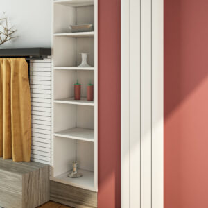 Eastbrook Peretti verticale aluminium radiator 180x47cm Mat wit 1580 watt