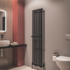 Eastbrook Tunstall handdoekbeugel verticale radiator 42cm zwart