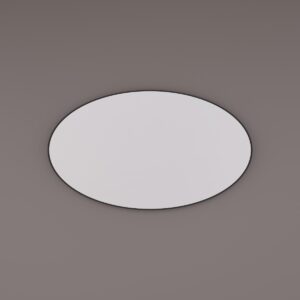 Hipp Design 8500 ovale spiegel matzwart 100x60cm
