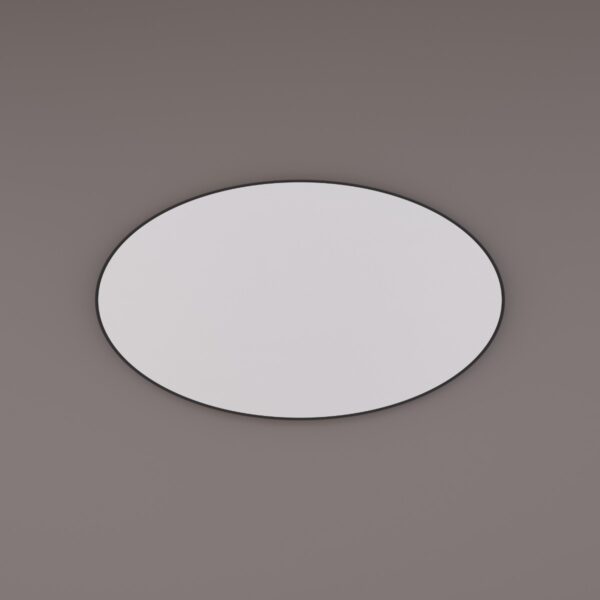 Hipp Design 8500 ovale spiegel matzwart 100x60cm