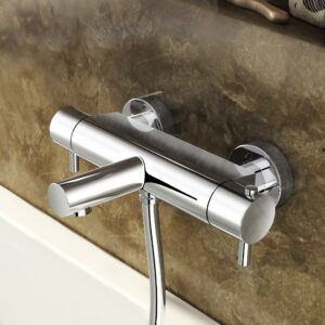Hotbath Buddy/Laddy Thermostatische Badkraan met Uitloop Chroom B022