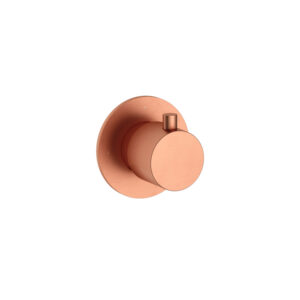 Hotbath Cobber Afbouwdeel Thermostaat met 1 stopkraan Geborsteld Koper CB010