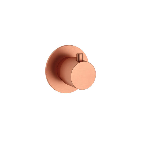 Hotbath Cobber Afbouwdeel Thermostaat met 1 stopkraan Geborsteld Koper CB010