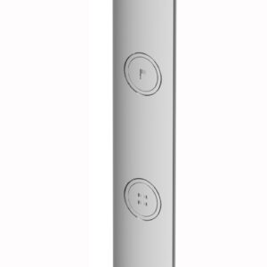Hotbath Cobber Afbouwdeel thermostaat Verticaal met 3 pushbuttons Geborsteld Koper PB050