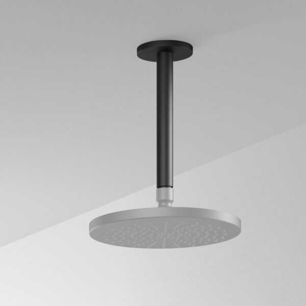 Hotbath Cobber Douchearm Plafondmontage Rond 15cm Zwart Mat CB452