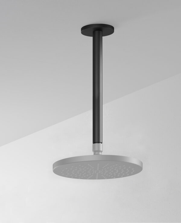 Hotbath Cobber Douchearm Plafondmontage Rond 30cm Zwart Mat CB453