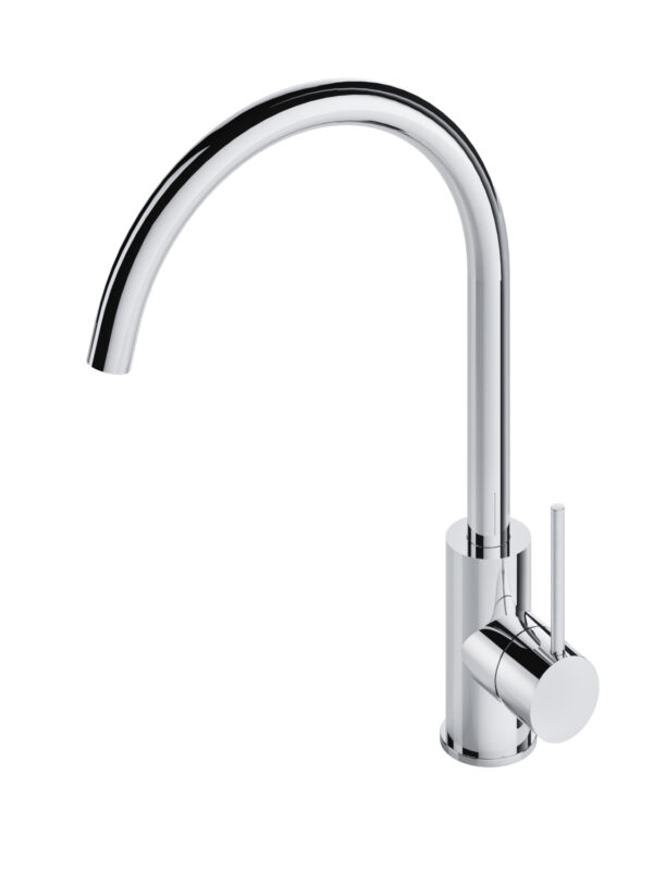 Hotbath Cobber Keukenmengkraan Draaibaar Gepolijst Messing CB040