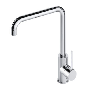 Hotbath Cobber Keukenmengkraan Draaibaar Zwart Chroom CB041