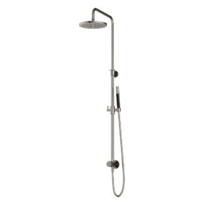 Hotbath Cobber M438 stortdouche met staafhanddouche en 20cm hoofddouche nikkel geborsteld