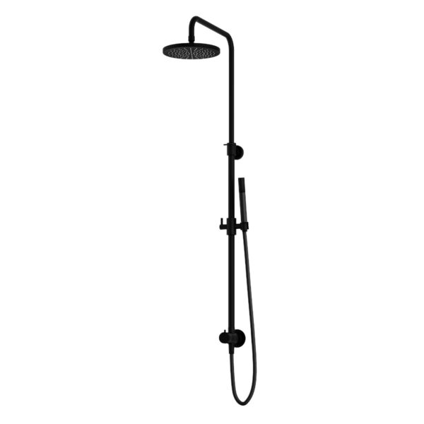Hotbath Cobber M438 stortdouche met staafhanddouche en 20cm hoofddouche zwart mat