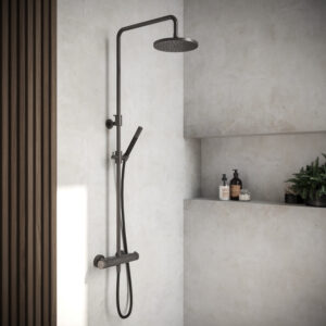 Hotbath Cobber Thermostatische Regendouche Doucheset Verouderd Ijzer SDS9