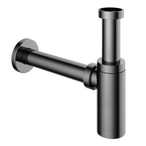 Hotbath Cobber Wastafel Sifon rond Zwart Chroom P035