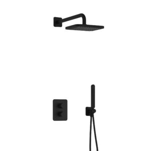 Hotbath Gal IBS40ABL inbouwdouche zwart mat