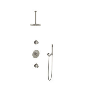 Hotbath Get Together IBS1GN inbouwdouche met 30cm plafondbuis geborsteld nikkel