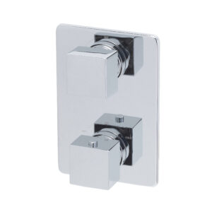 Mueller Cube afbouwdeel 2wegs inbouwthermostaat chroom