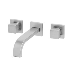 Mueller Cubo 2-knops wastafelkraanafbouwdeel RVS PVD