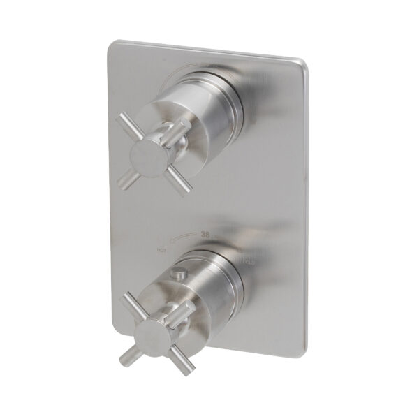 Mueller Mika inbouw thermostaat 2-wegs RVS look