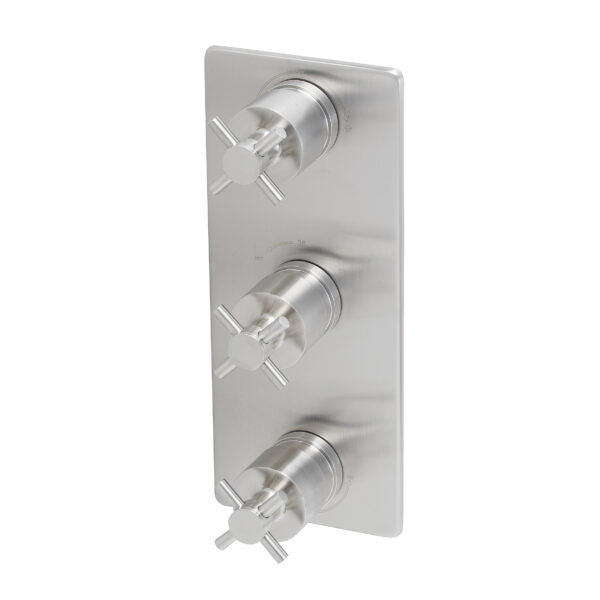 Mueller Mika inbouw thermostaat 3-wegs RVS look