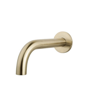 Mueller Gold inbouw muuruitloop 20cm geborsteld messing