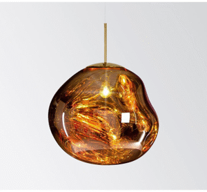 NJOY hanglamp glas 27cm goud