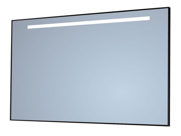 Sanicare Q mirror LED spiegel met zwarte omlijsting 75x70cm