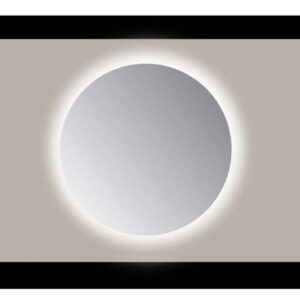 Sanicare Q-mirrors spiegel rond 120 cm. PP geslepen rondom Ambiance Warm White leds met sensor
