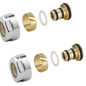 Sapho alupex knelkoppeling 16mm chroom