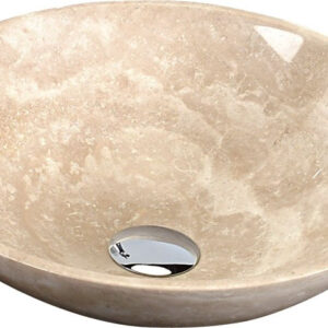 Sapho Tucuman stenen waskom 40cm travertin beige