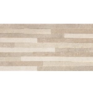 Jabo Wandtegel Pierre Taupe Decor 30x60 gerectificeerd