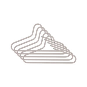 Set van 5 kledinghangers Glorie Taupe